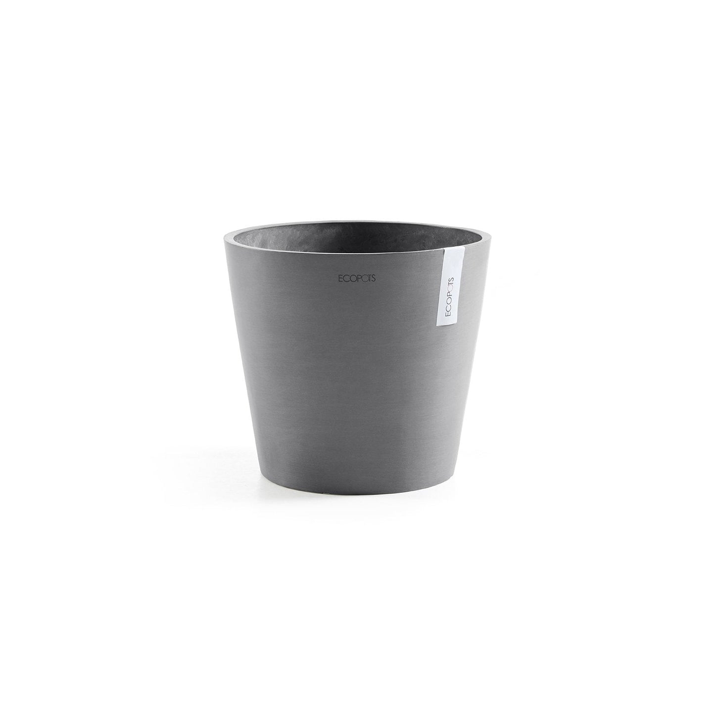 Kukkaruukku - Ecopots - Amsterdam 25cm harmaa - Ecopotskauppa - Uuden aikakauden kukkaruukku