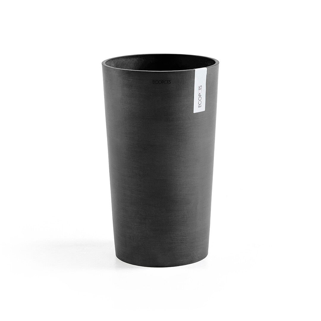 Kukkaruukku - Ecopots - Amsterdam keskikorkea 50cm tummanharmaa - Ecopotskauppa - Uuden aikakauden kukkaruukku