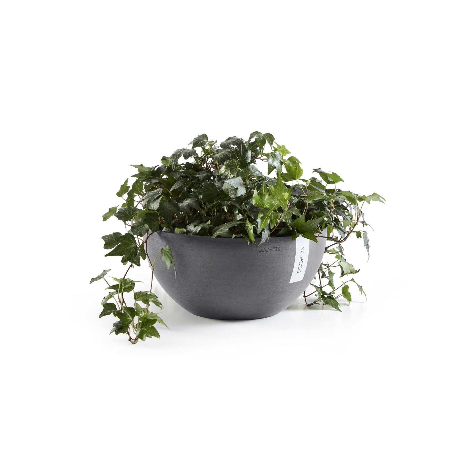 Kukkaruukku - Ecopots - Brysseli 25cm harmaa - Ecopotskauppa - Uuden aikakauden kukkaruukku