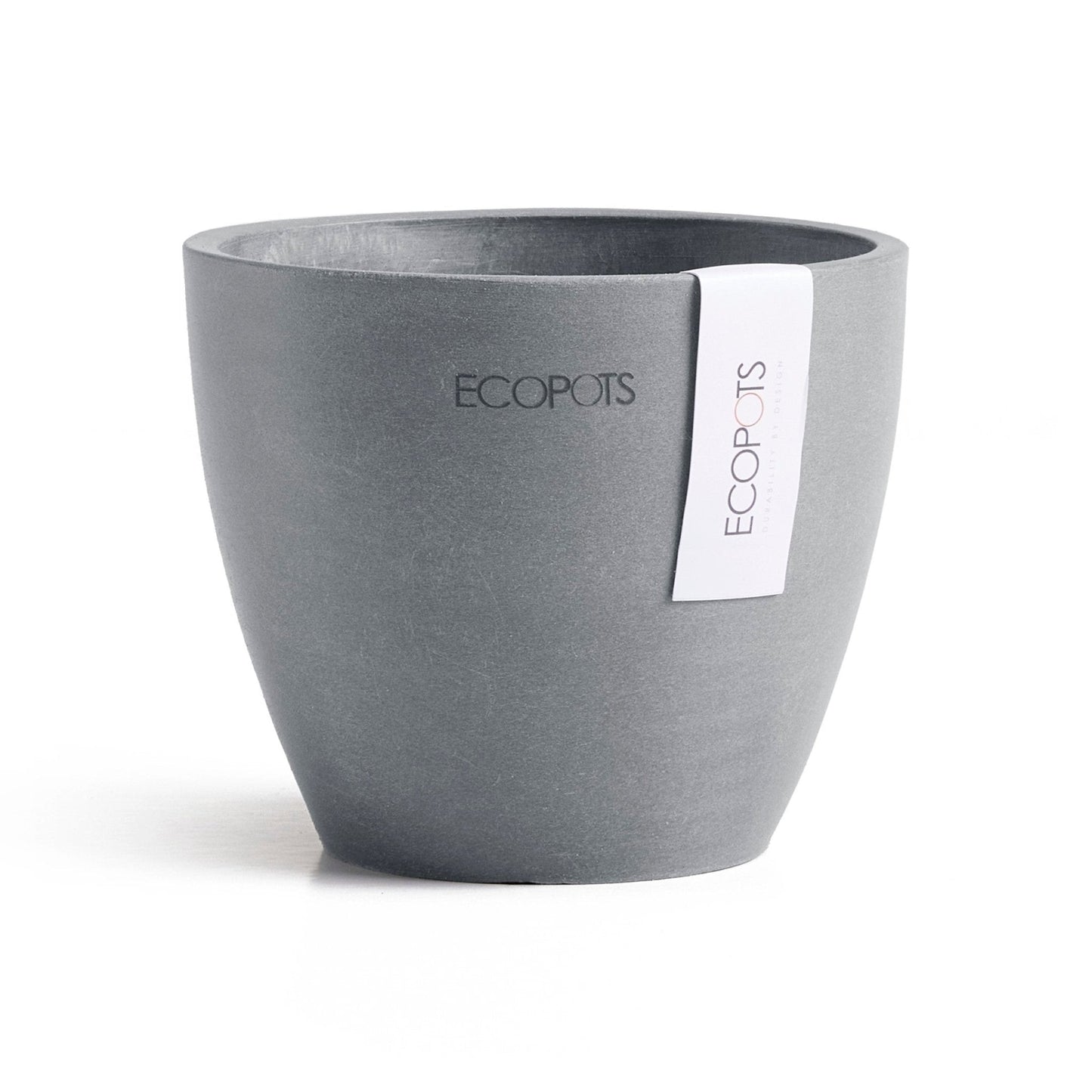 Kukkaruukku - Ecopots - Kukkaruukku Antwerpen 11cm siniharmaa - Ecopots - Uuden aikakauden kukkaruukku kierrätysmateriaalista