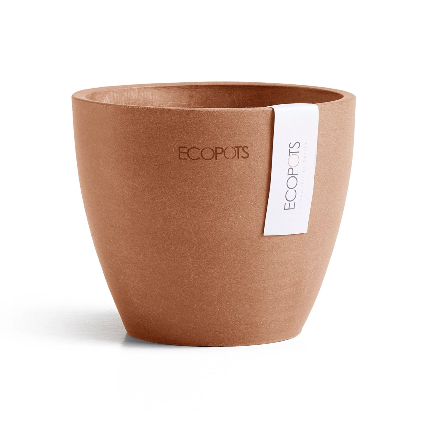 Kukkaruukku - Ecopots - Kukkaruukku Antwerpen 11cm terracotta - Ecopots - Uuden aikakauden kukkaruukku kierrätysmateriaalista