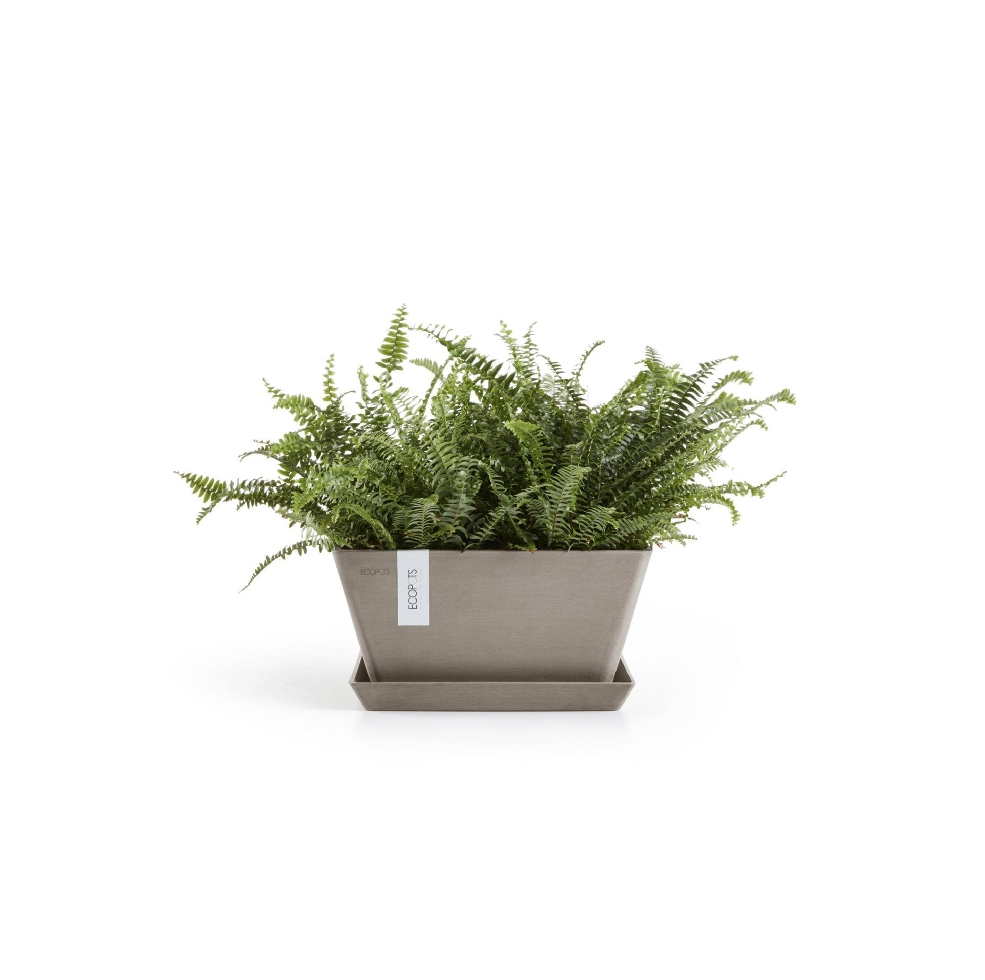 Kukkaruukku - Ecopots - Kukkaruukku Berliini 25cm taupe - Ecopots - Uuden aikakauden kukkaruukku kierrätysmateriaalista