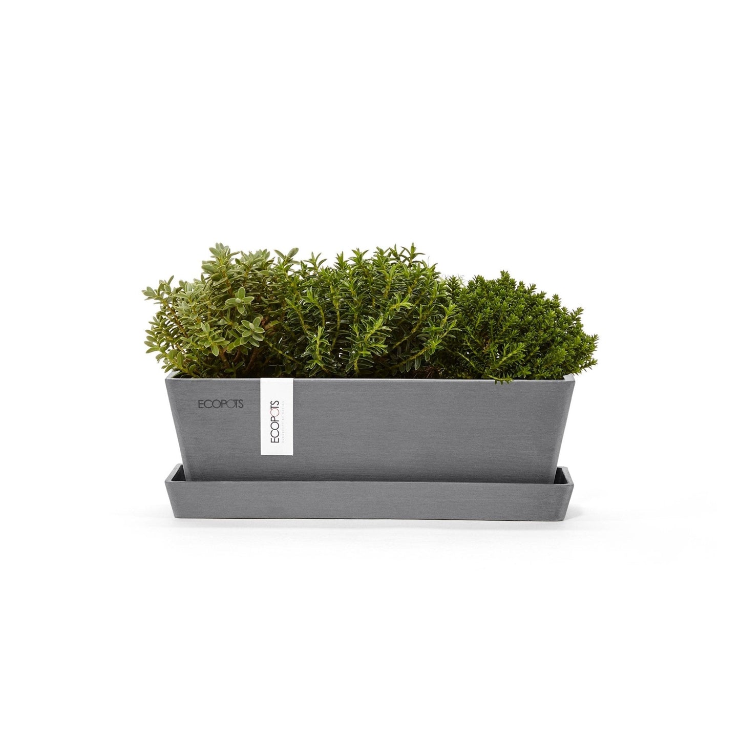 Kukkaruukku - Ecopots - Kukkaruukku Bruge mini 25cm harmaa - Ecopots - Uuden aikakauden kukkaruukku kierrätysmateriaalista