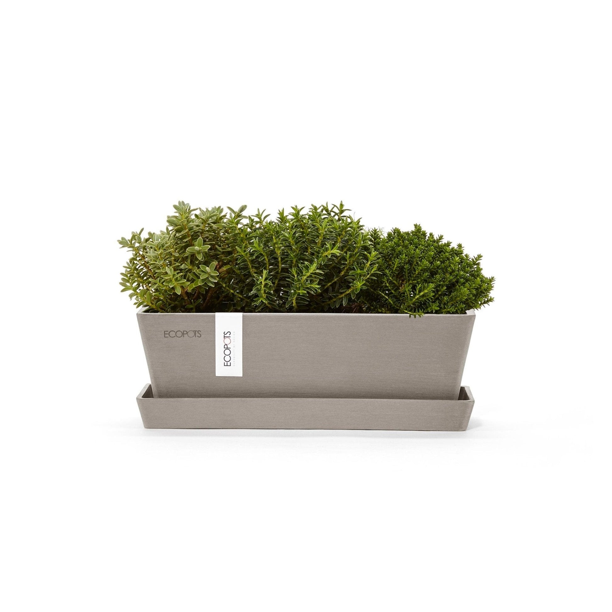 Kukkaruukku - Ecopots - Kukkaruukku Bruge mini 25cm taupe - Ecopots - Uuden aikakauden kukkaruukku kierrätysmateriaalista