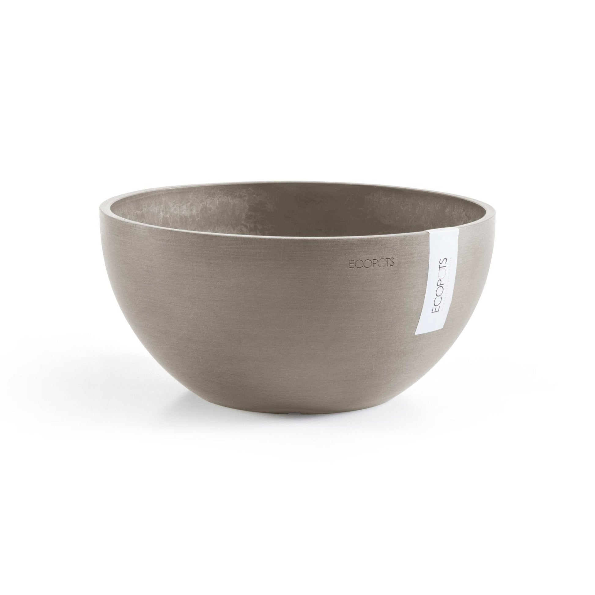 Kukkaruukku - Ecopots - Kukkaruukku Brysseli 35cm taupe - Ecopots - Uuden aikakauden kukkaruukku kierrätysmateriaalista