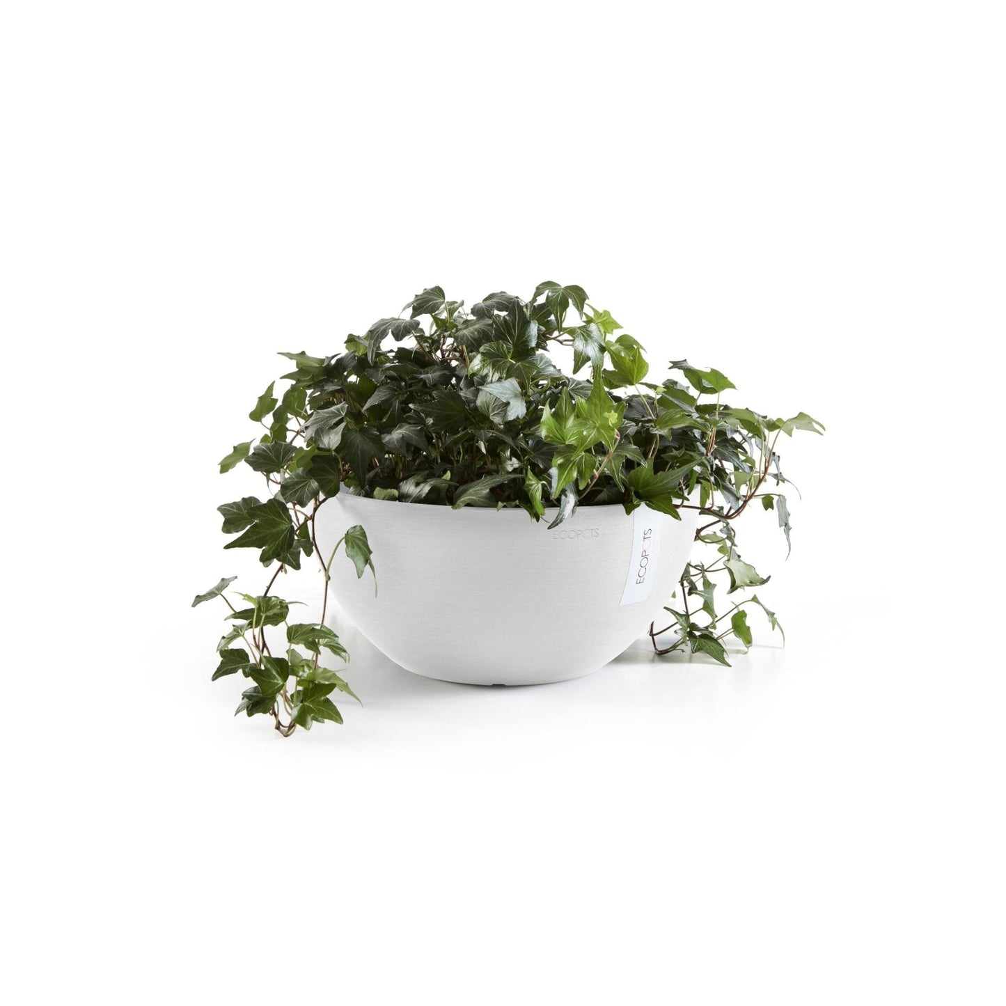 Kukkaruukku - Ecopots - Kukkaruukku Brysseli 35cm valkoinen - Ecopots - Uuden aikakauden kukkaruukku kierrätysmateriaalista