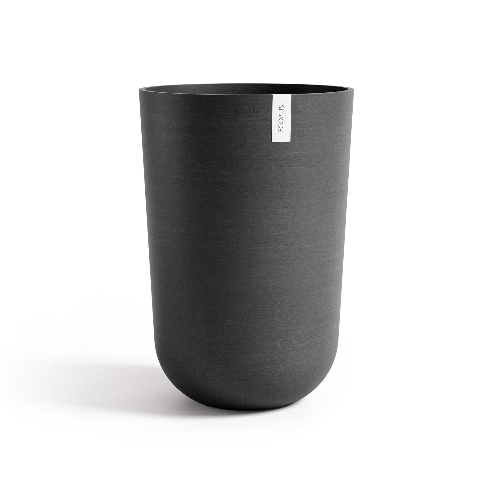 Kukkaruukku - Ecopots - Kukkaruukku Oslo korkea 52cm tummanharmaa - Ecopots - Uuden aikakauden kukkaruukku kierrätysmateriaalista