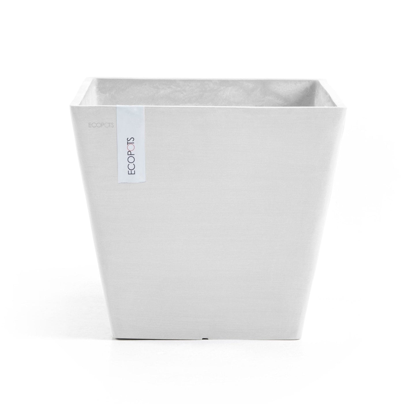 Kukkaruukku - Ecopots - Kukkaruukku Rotterdam 30cm valkoinen - Ecopots - Uuden aikakauden kukkaruukku kierrätysmateriaalista