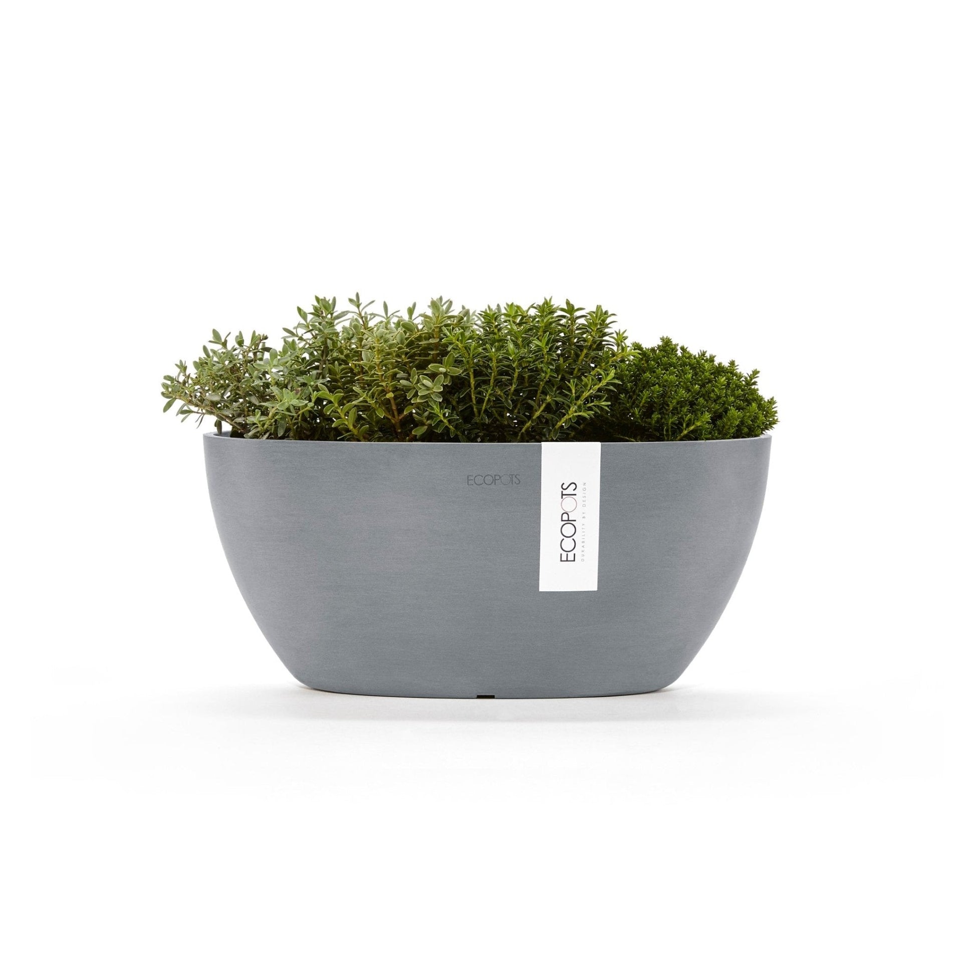 Kukkaruukku - Ecopots - Kukkaruukku Sofia 30cm siniharmaa - Ecopots - Uuden aikakauden kukkaruukku kierrätysmateriaalista