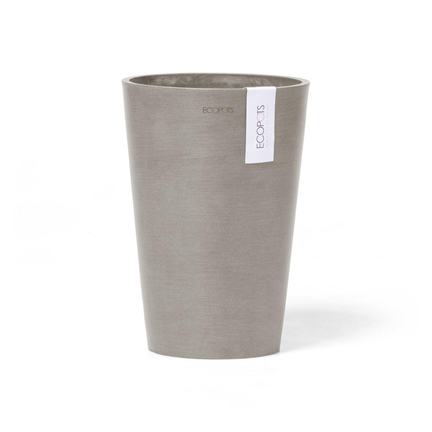 Kukkaruukku - Ecopots - Pisa 14cm taupe - Ecopotskauppa - Uuden aikakauden kukkaruukku