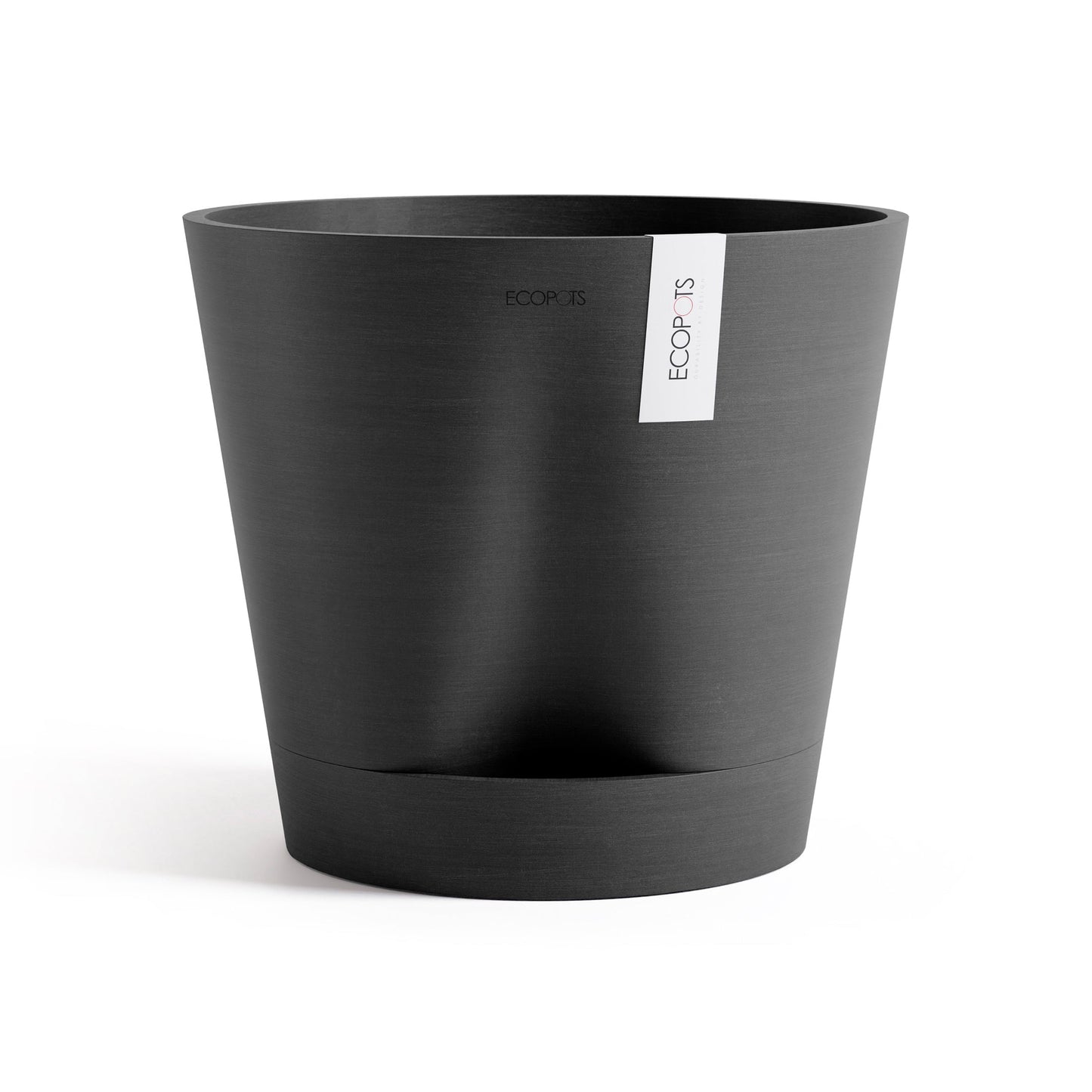 Kukkaruukku - Ecopots - Venetsia 2.0 40cm tummanharmaa - Ecopotskauppa - Uuden aikakauden kukkaruukku